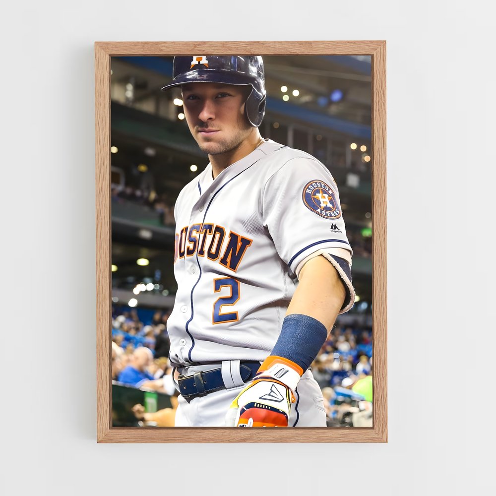 Poster Alex de bregman – affiche Baseball (vue 4)